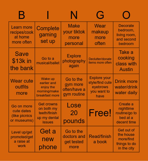 ✵ 2024 Bingo Board ✵ Bingo Card