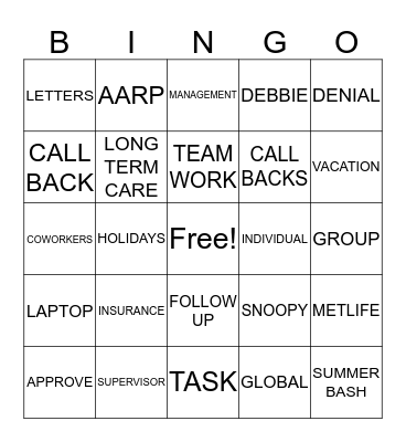 LTC BINGO Card