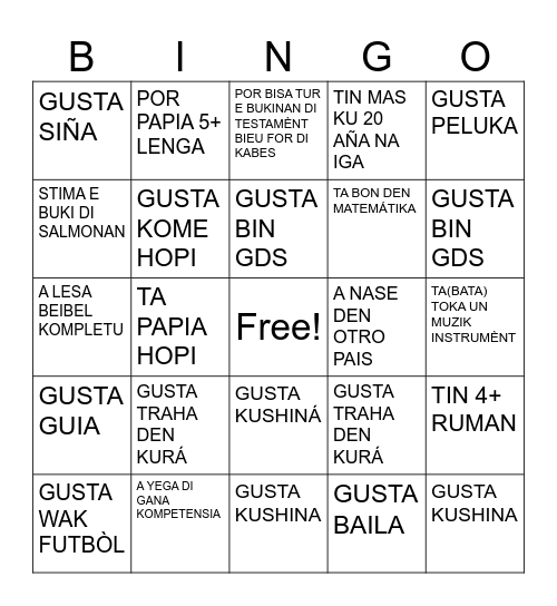 BAN SERA KONOSÍ Bingo Card