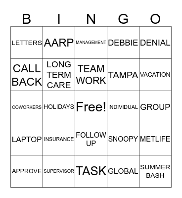 LTC BINGO Card