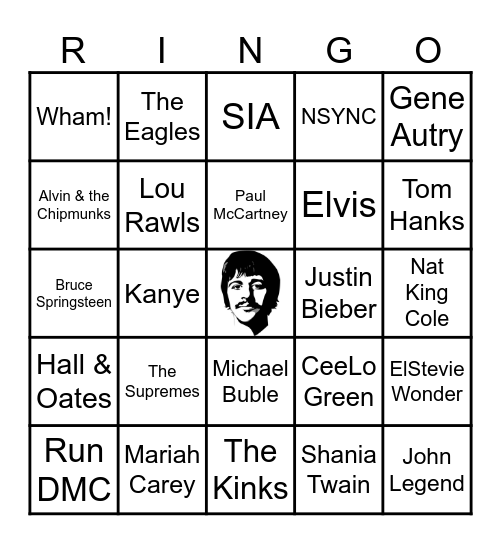 Ringo 2 Bingo Card