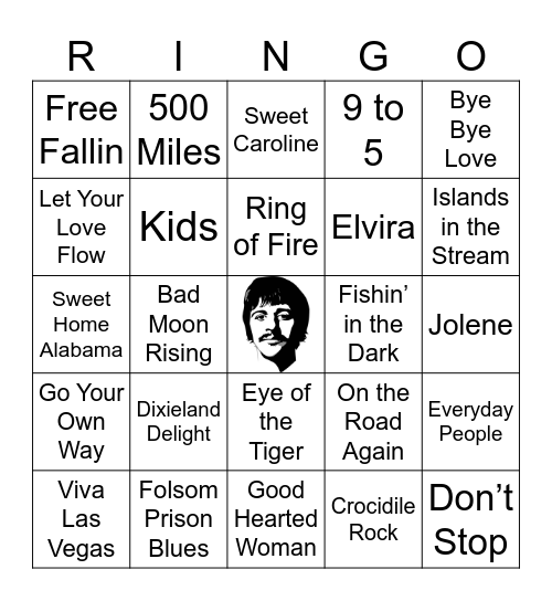 RINGO 3 Bingo Card