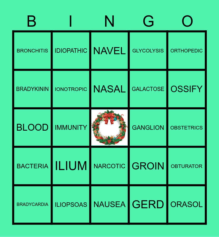 MEDICINE BINGO Card