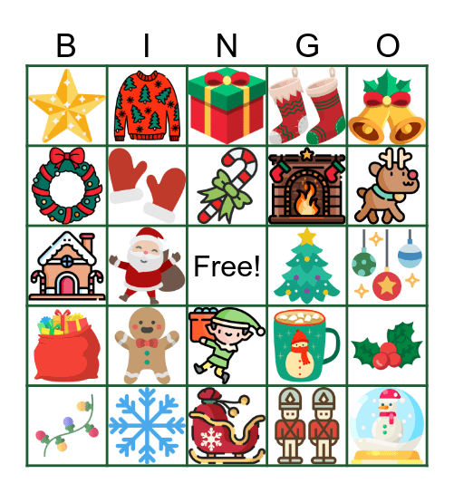 MERRY CHRISTMAS BINGO!! Bingo Card
