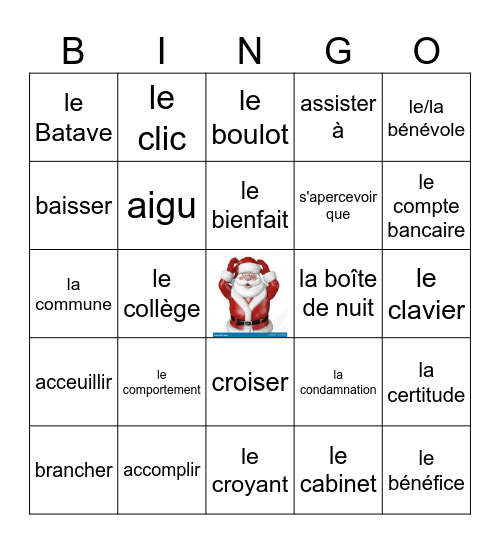 H5/V6 examenvoca Bingo Card