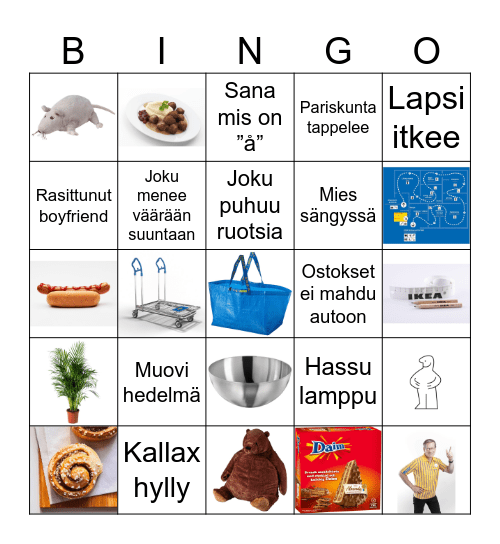 Tessan Ikea Bingo Card
