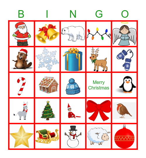 Christmas Bingo Card