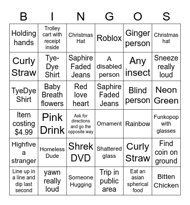 BINGOOOOOOOOOOOOOOOOOOOOOOO Bingo Card