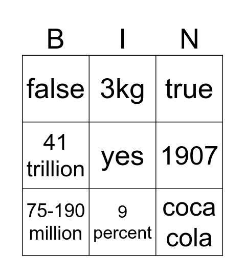 Plastic Pollution Bingo Card