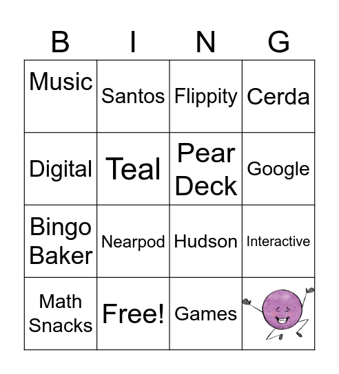 Math Department Bingo Card