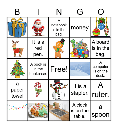Christmas Bingo Card