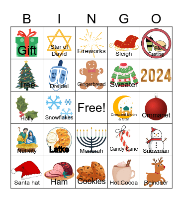 Holiday Bingo! Bingo Card