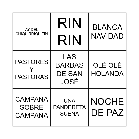 RESIDENCIA SAN JUAN DE DIOS Bingo Card