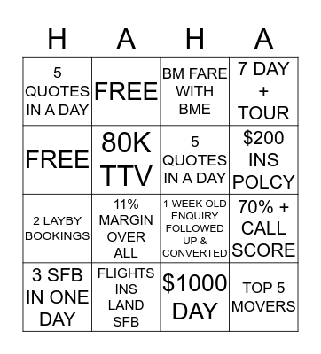 WIN STEPHS INSURANCE Bingo Card