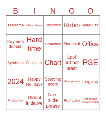 BingOVS Bingo Card