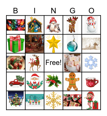 Holiday Bingo Card