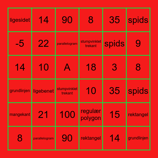Julebingo 5Z Bingo Card