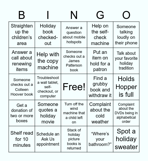 KR Bah Humbug Bingo Card