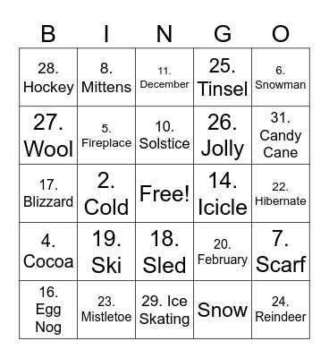AEP Bingo Card