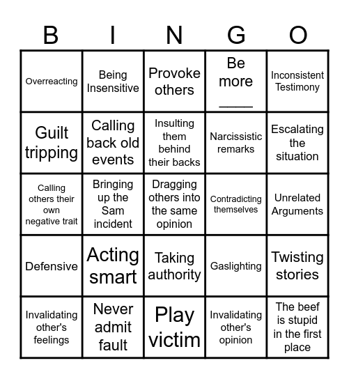 IT HAPPENED AGAINNNNNNNNNNN Bingo Card