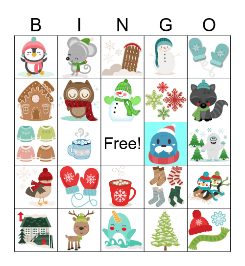 WINTER BINGO Card