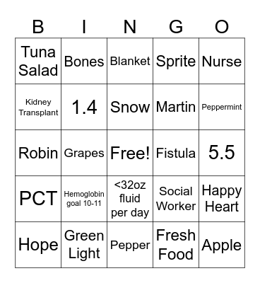 North Jax Christmas Bingo Card