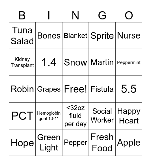 North Jax Christmas Bingo Card