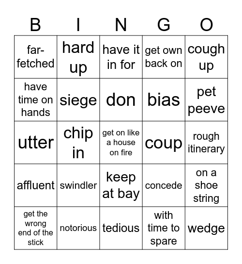 Christmas Bingo Card