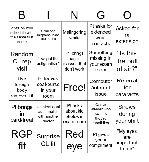 Doctor Christmas Bingo! Bingo Card