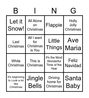 Kerstbingo Card