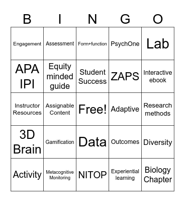 Psychology BINGO Card