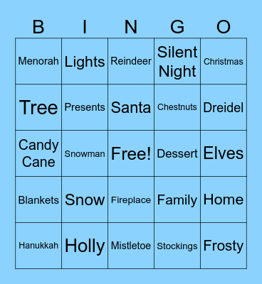 Holiday Bingo Card