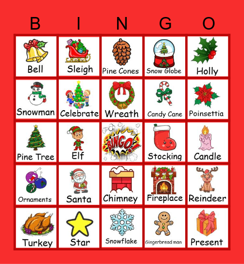 Santa Bingo Card