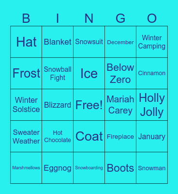 BLIZZARD BINGO Card