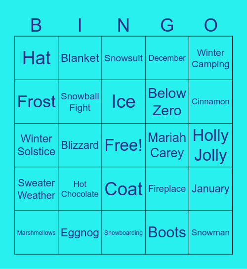 BLIZZARD BINGO Card