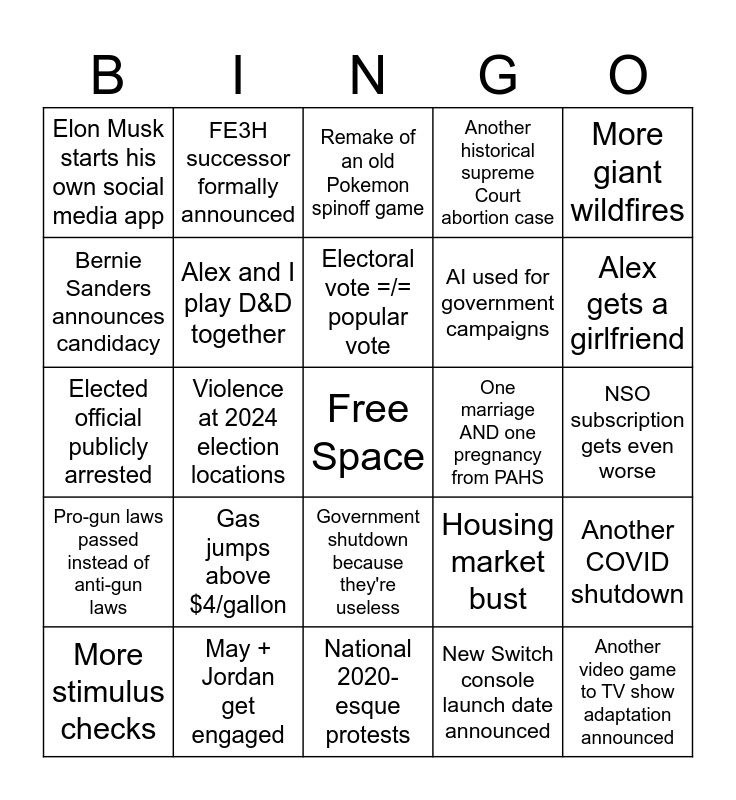 2024 Bingo Card Bingo Card   2024 Bingo Card 