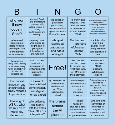 DRAGONBOAT HOLIDAY BINGO 2023 Bingo Card
