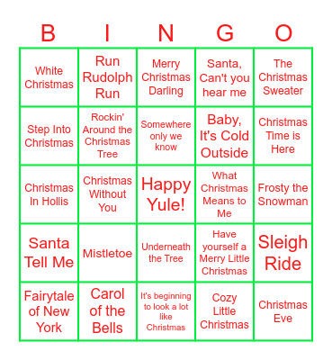 Yule Singo! Bingo Card