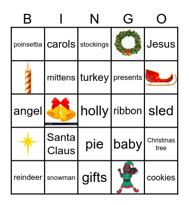 Christmas Bingo Card