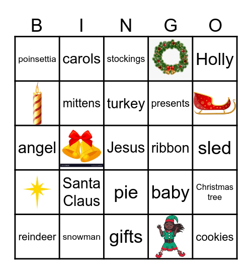 Christmas Bingo Card