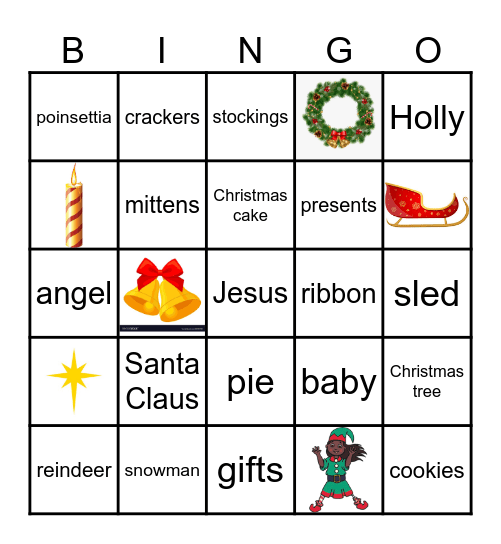 Christmas Bingo Card