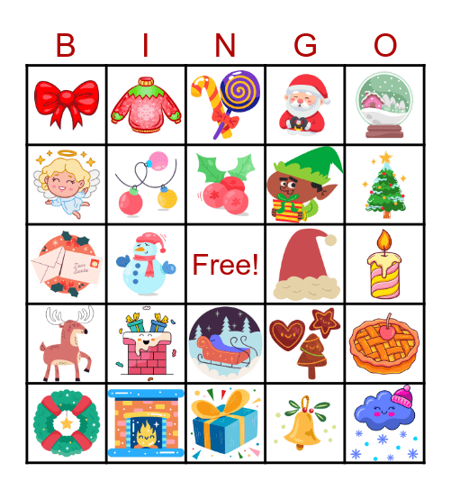 Christmas Bingo Card