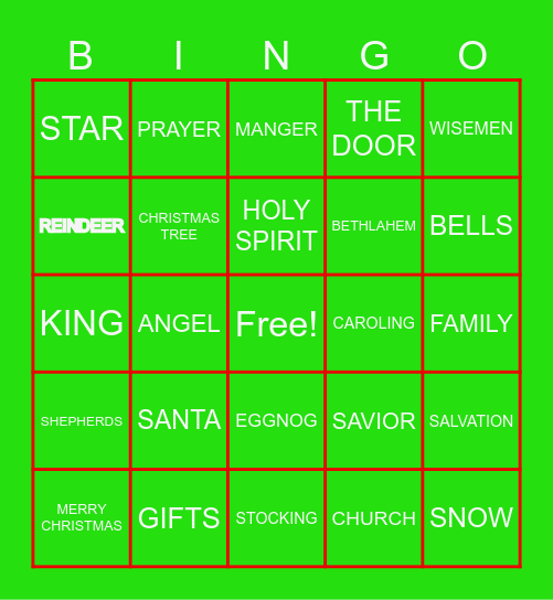 Merry Christmas TDC Bingo Card