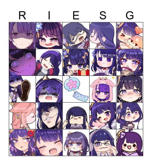 RSM Christmas Bingo Card