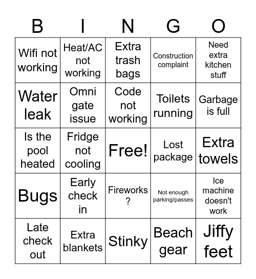 Christmas Bingo Card