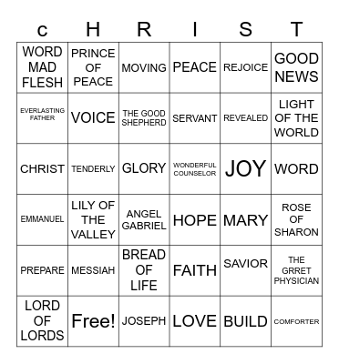 CHRISTMAS 2023 Bingo Card