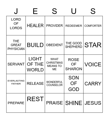 CHRISTMAS 2023 Bingo Card