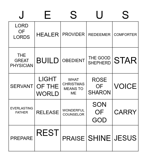 CHRISTMAS 2023 Bingo Card