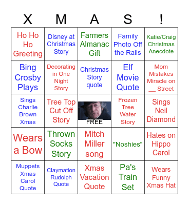 Christmas Tradition Bingo! Bingo Card