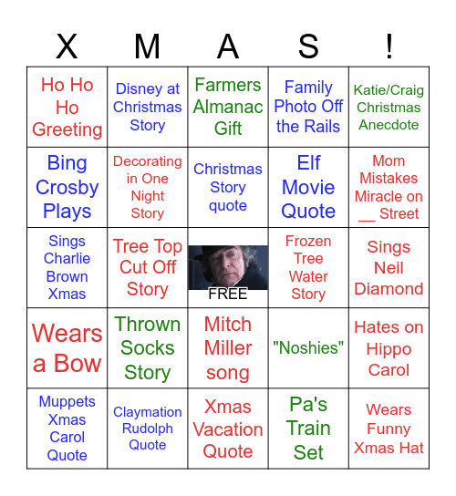 Christmas Tradition Bingo! Bingo Card